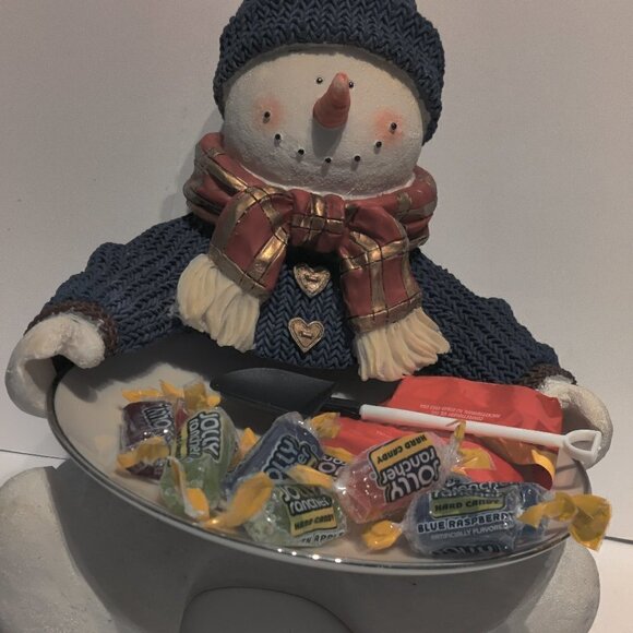 A Happy Large Snowman, Arms Extended Welcoming Your Guests with Xmas Treats. - Picture 2 of 7